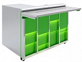 Прилавок кассовый Luxstahl КК-1200 Premium (камень)